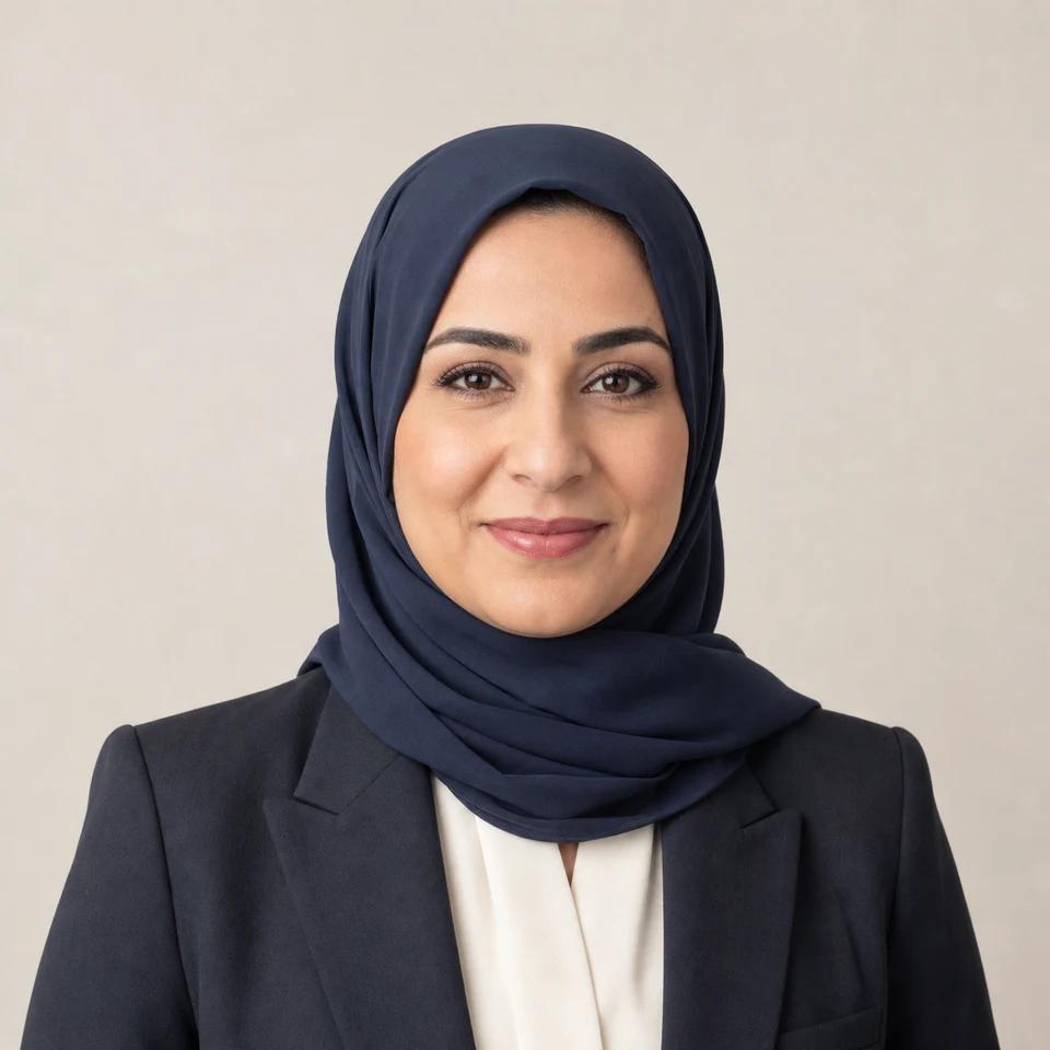 Nadia Rahman — KI-Headshot