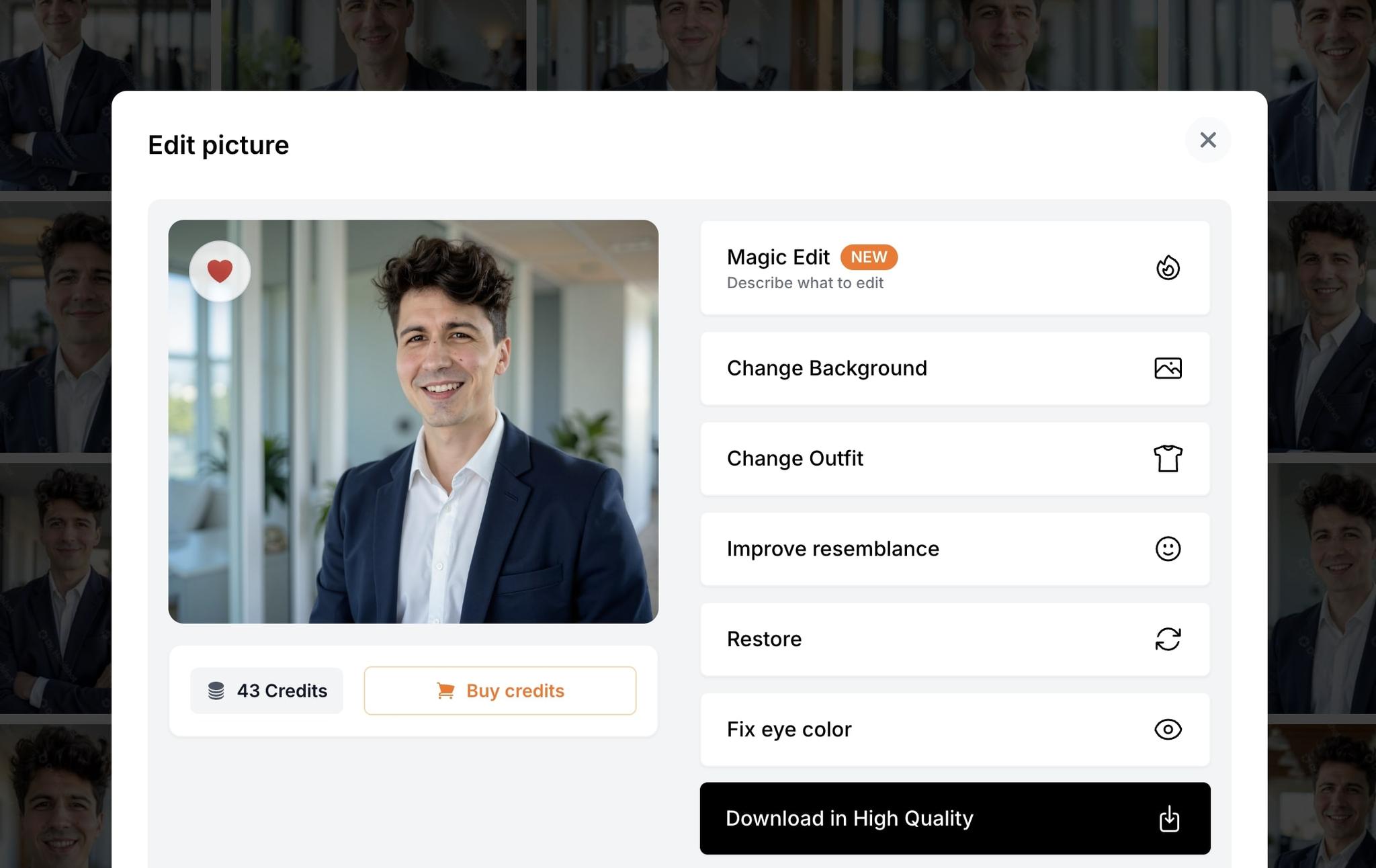 Passen Sie Ihre Businessfotos an